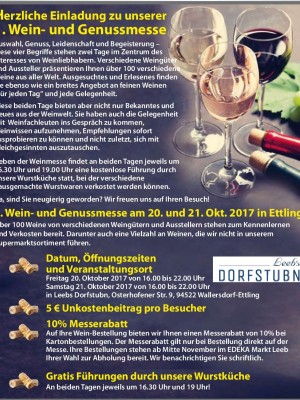 1. Wein- und Genussmesse 