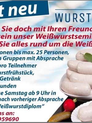 Viel Interessantes über die Weisswurst 