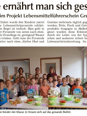 Gesunde Ernährung in der Schule