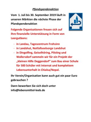 Unsere Pfandspendenbox geht in die nächste Phase