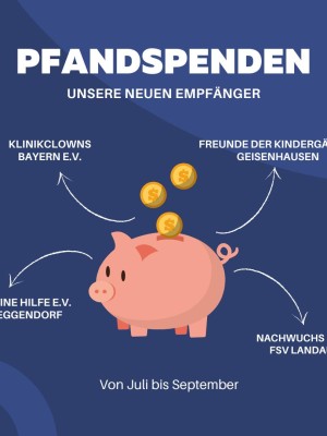 Unsere neuen Pfandspendenempfänger