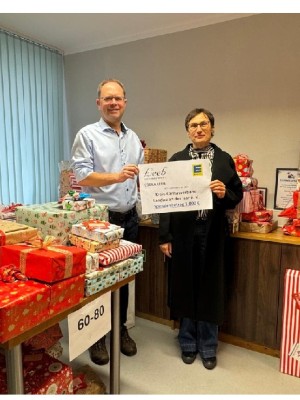 Gerne unterstützen wir die Wunschstern-Aktion der Caritas